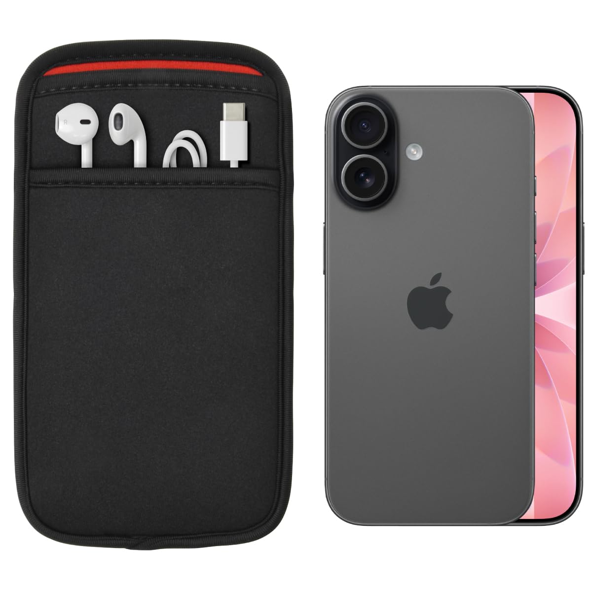 Amazon.co.jp: (ポケット付 スリーブケース) iPhone 17・17 Pro・16e